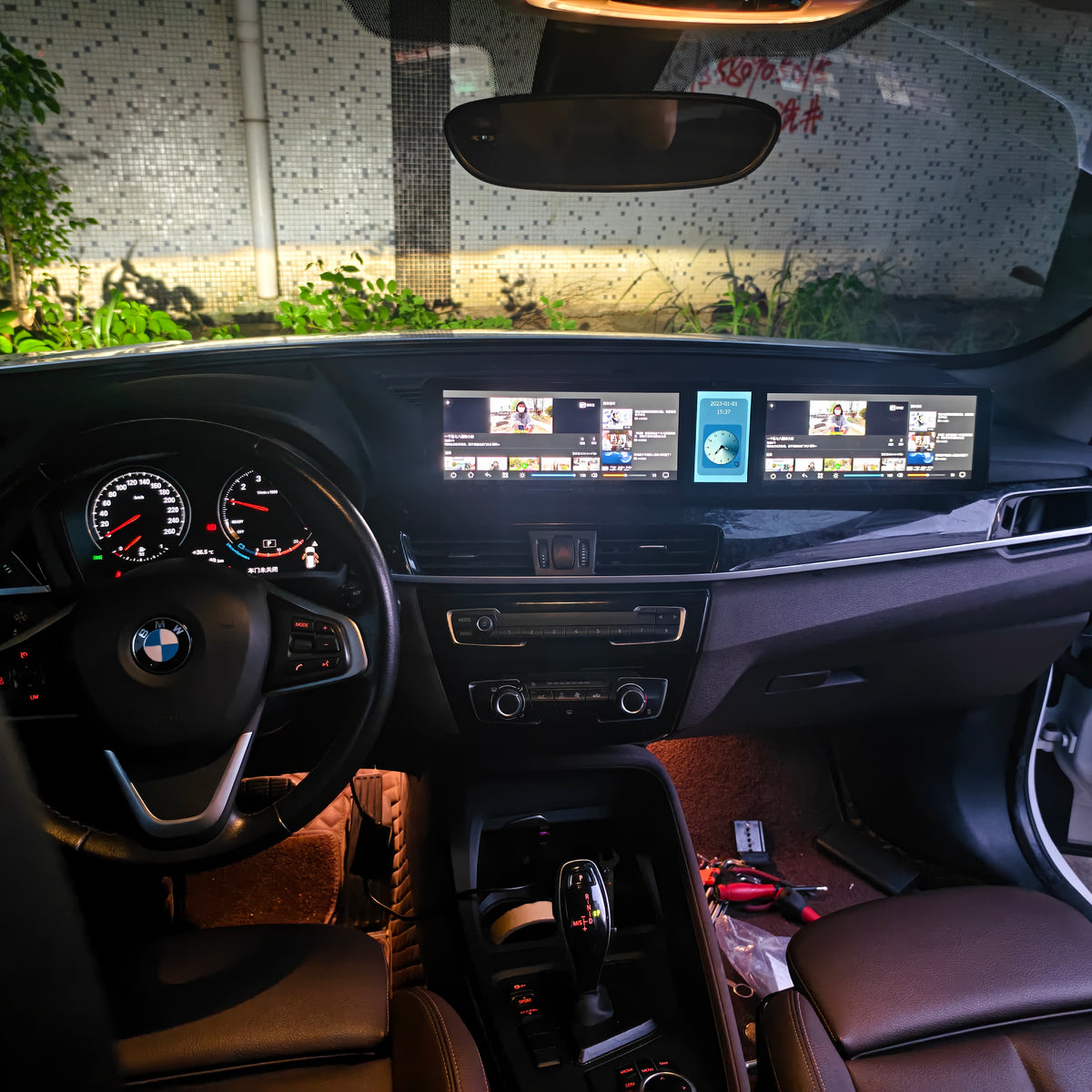 12.3-inch Triple-Screen Android Car DVD Player and Multimedia Radio for BMW X1 F48/F49 EVO 2021