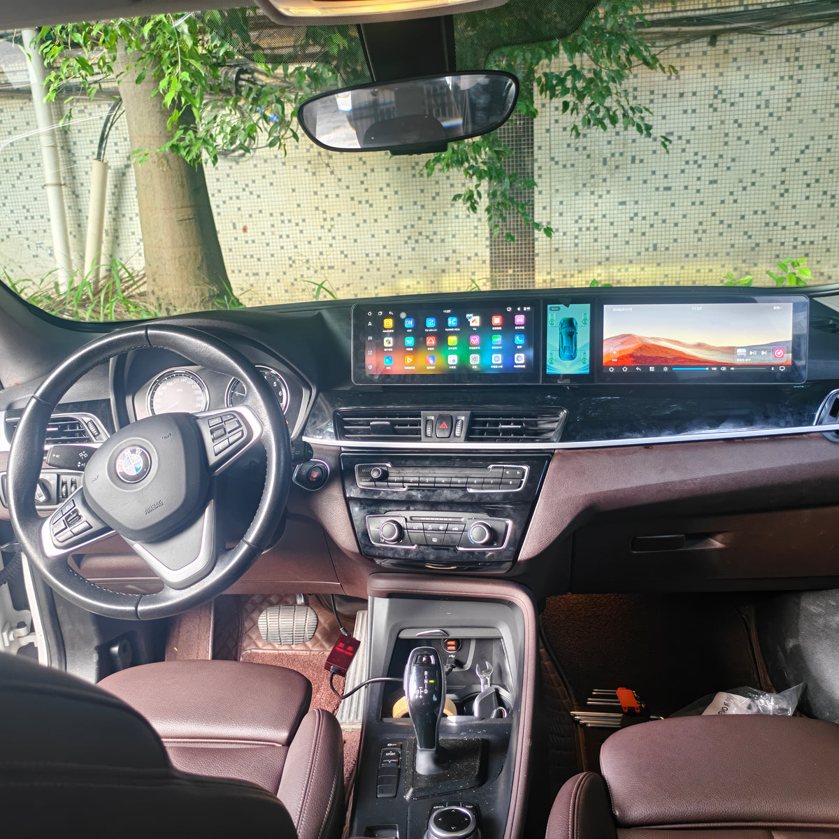 12.3-inch Triple-Screen Android Car DVD Player and Multimedia Radio for BMW X1 F48/F49 EVO 2021