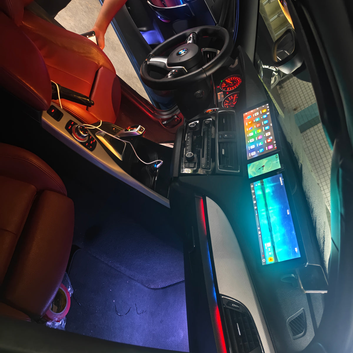 12.3-inch Triple-Screen Android Car DVD Player & Multimedia Radio for BMW 2Series F22 2014-2022