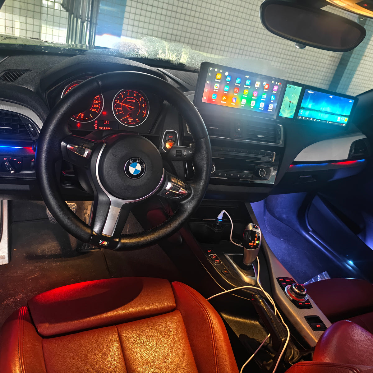12.3-inch Triple-Screen Android Car DVD Player & Multimedia Radio for BMW 2Series F22 2014-2022