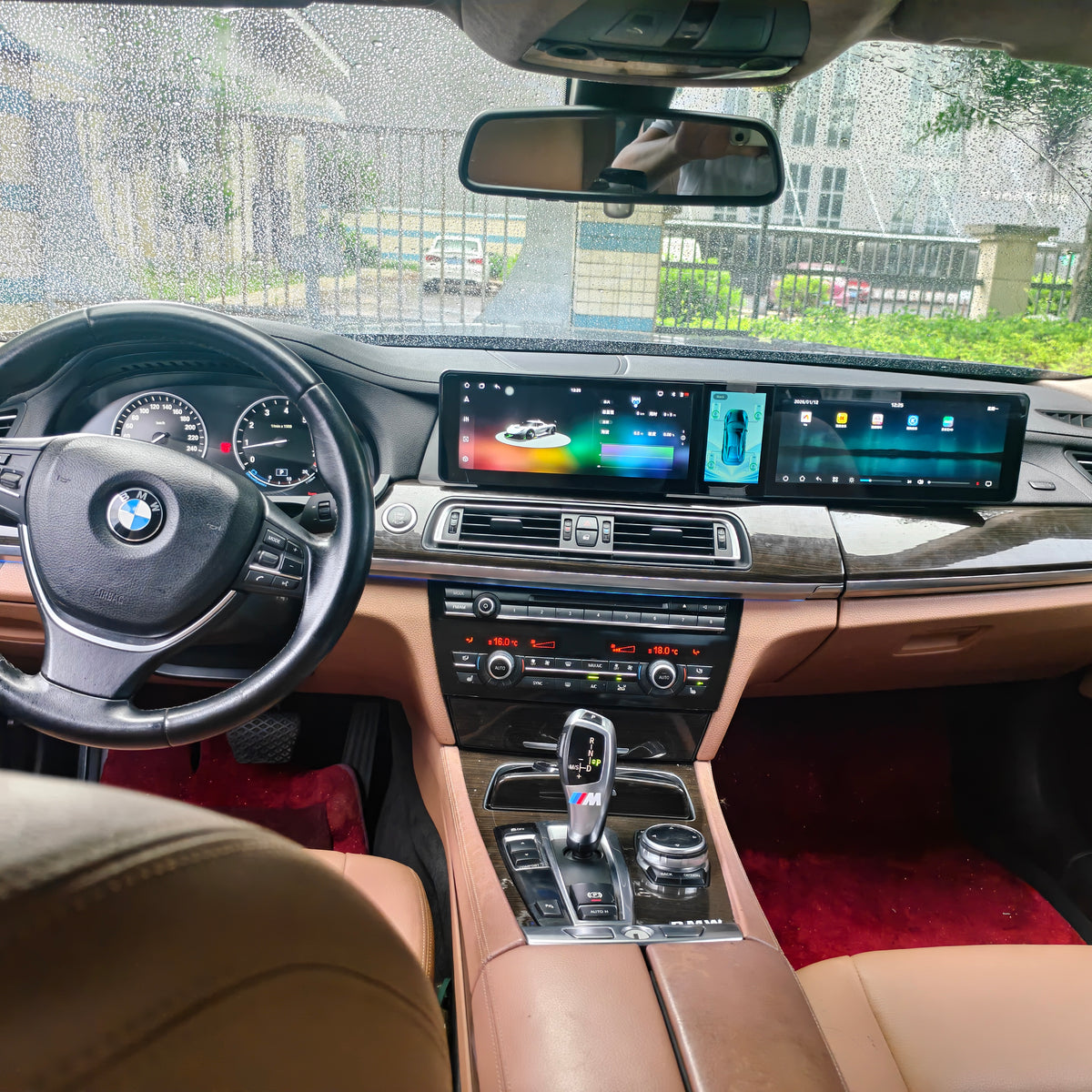 12.3-inch Triple-Screen Android Car DVD Player & Multimedia Radio for BMW 7 Series F01,F02,2008-2015