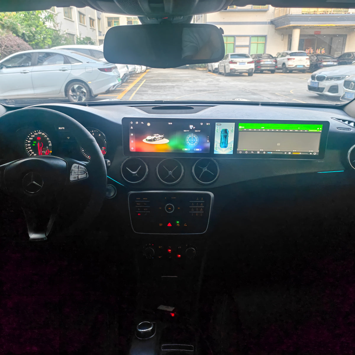 10.25-inchTriple-screen Android Car DVD Playerand Multimedia Radio for Mercedes-Benz GLA200 2015-2019