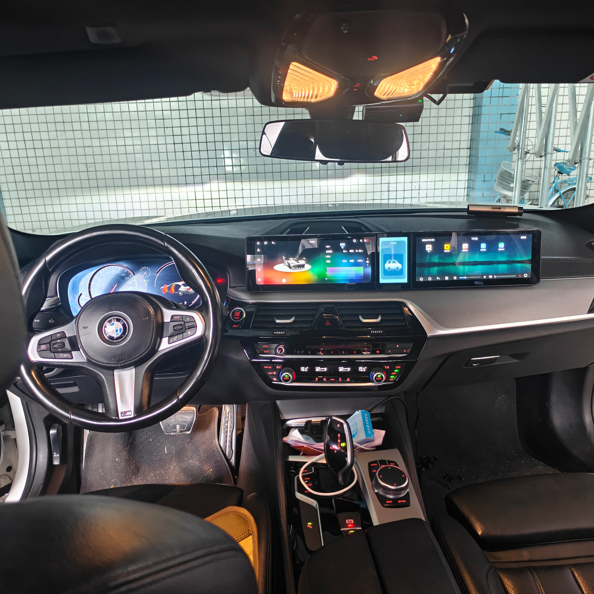 12.3-inch Triple-Screen Android Car DVD Player & Multimedia Radio for BMW 5 Series F10,F11,F18 2011-2017