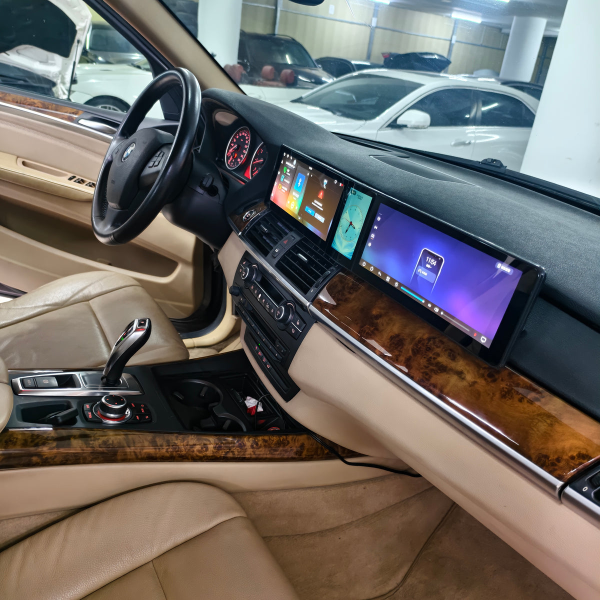 12.3-inch Triple-Screen Android Car DVD Player and Multimedia Radio for BMW X5, E70, E71 2007–2013