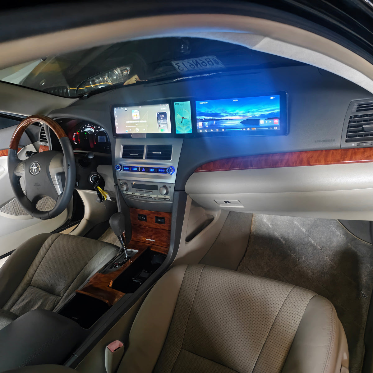 10.25-inchTriple-screen Android Car DVD Playerand Multimedia Radio for Toyota Camry XV40 (6th Generation) 2006–2011