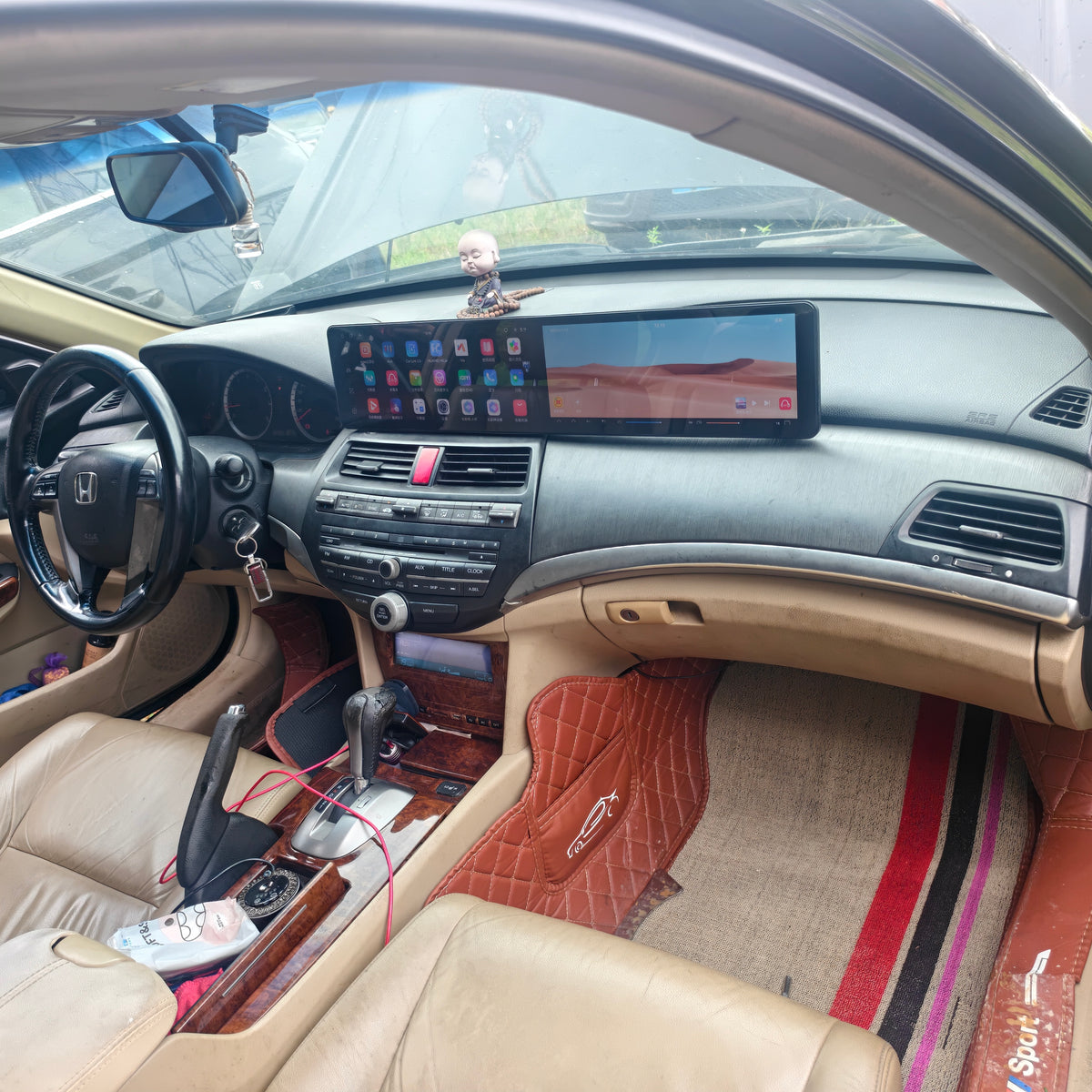 10.25-inchTriple-screen Android Car DVD Playerand Multimedia Radio for Honda Accord 8th Generation (Crosstour 2010–2013) CP1, CP2, CP3 (2008–2013)