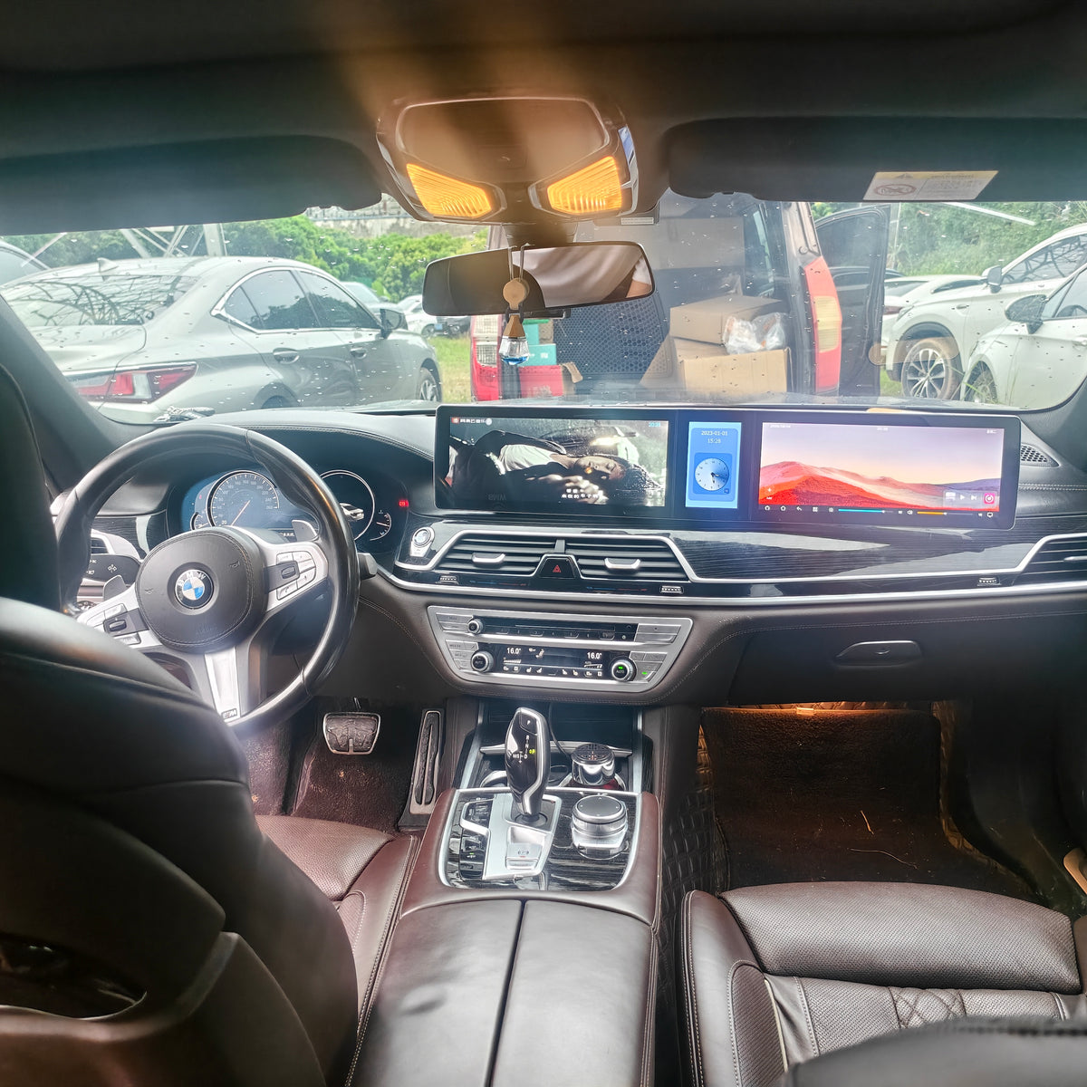 12.3-inch Triple-Screen Android Car DVD Player & Multimedia Radio for BMW 7 Series G11,G12 2016-2019