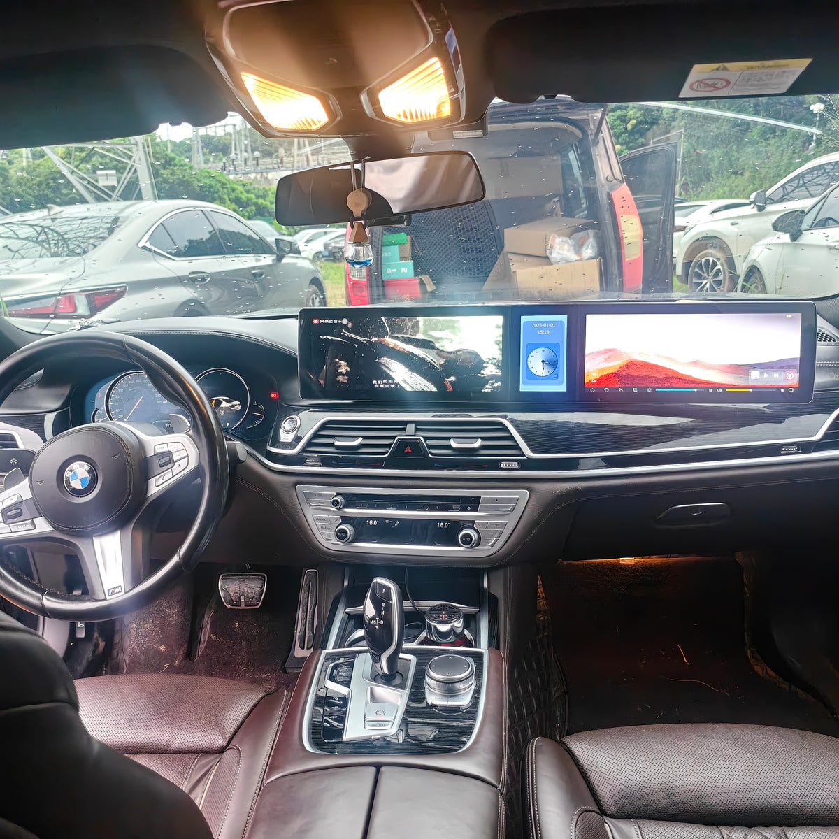 12.3-inch Triple-Screen Android Car DVD Player & Multimedia Radio for BMW 7 Series G11,G12 2016-2019